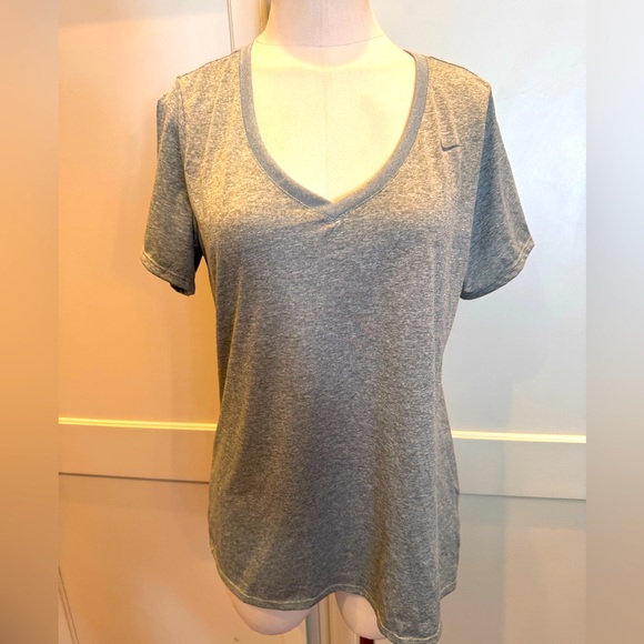 Nike Tops - Nike Gray V-Neck Women's Top